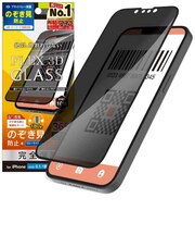 トリニティ　iPhone 17e/16e [FLEX 3D] のぞき見防止 複合フレームガラス ブラック TRIP25SG3LPVCCBK