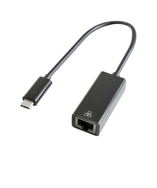 GOPPA　LAN変換アダプタ [USB-C オス→メス LAN] ブラック GPCR45GHB