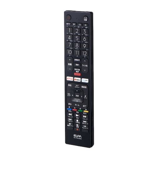 ELPA　ハイセンス用 テレビリモコン ブラック RCTV019HS