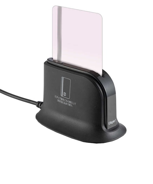 ナカバヤシ　接触型ICカードリーダー USB-C接続 ブラック CRIC02BK