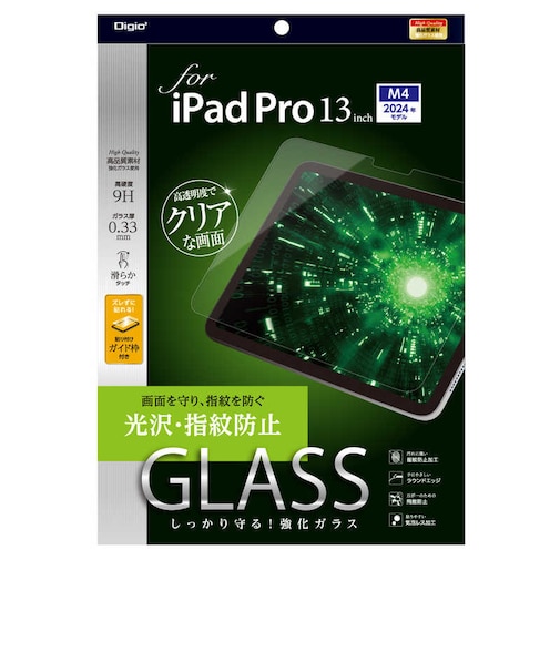 ナカバヤシ　13インチiPad Pro（M4）用 ガラスフィルム 光沢・指紋防止 TBFIPP242GS