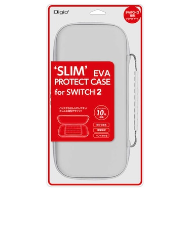 ナカバヤシ Switch2用 EVAプロテクトケース スリムグレー SW2モデルプロテクトケーススリム<br>★こちらの商品は人気商品のため、色違い・仕様違い等含め「一家族1台限り」でのご協力をお願いしております。