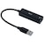 ナカバヤシ　LAN変換アダプタ [USB-A オス→メス LAN] ブラック ULAA01BK