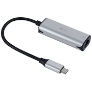 ナカバヤシ　LAN変換アダプタ [USB-C オス→メス LAN] シルバー ULAC01SL