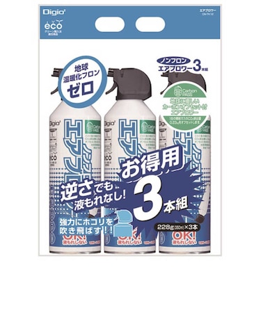 ナカバヤシ　〔エアダスター〕カーボンオフセット付ノンフロンエアブロワー [350ml /3本] CNTK12