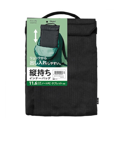 ナカバヤシ　11.6ｲﾝﾁ汎用PCｲﾝﾅｰﾊﾞｯｸﾞ ﾌﾞﾗｯｸ SZCFC112104BK