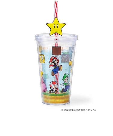任天堂販売　スーパーマリオ ストロータンブラー マリオキャラクターズ NSL0138<br>★こちらの商品は人気商品のため、色違い・仕様違い等含め「一家族１台限り」でのご協力をお願いしております。