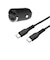カシムラ　PD20W DC充電器 USB-A×1､Type-C×1 Type-C-Cｹｰﾌﾞﾙ付 ﾌﾞﾗｯｸ DC042