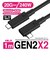 YOUZIPPER　USB-C ⇔ USB-Cケーブル [映像 /充電 /転送 /1.0m /4K /PD240W /USB3.2 Gen2x2] ブラック GEN2X21L