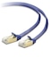 エレコム　LANケーブル CAT7 フラット 1m 薄型 約2.3mm 隙間配線対応 10Gbps 高速通信 二重シールド 爪折れ防止 ブルーメタリック ブルーメタリック LDTWSFTBM10