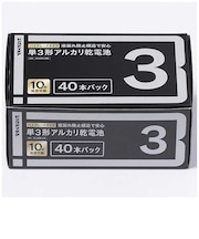 ビックアイデア　単3形アルカリ乾電池 40本-P LR6BITP40S