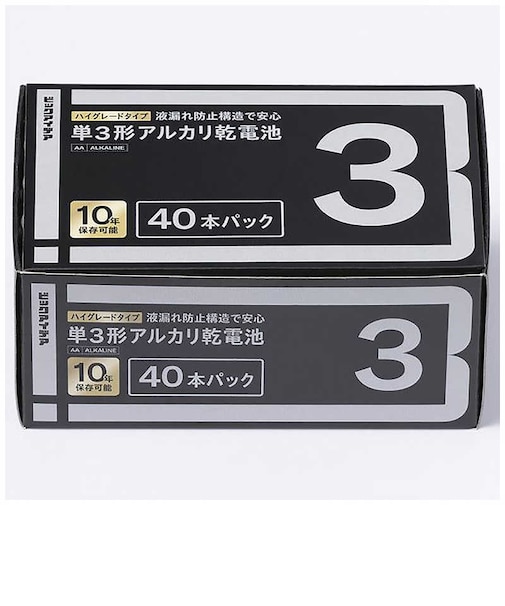 ビックアイデア　単3形アルカリ乾電池 40本-P LR6BITP40S