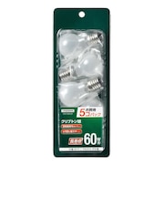 ヤザワ　省エネクリプトンランプ60W形フロスト 長寿命 5個入 P351754FL5P P351754FL5P