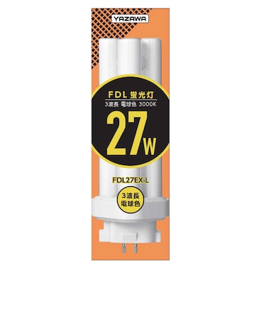 ヤザワ　コンパクト形蛍光灯 27W 電球色 FDL27EXL 電球色 FDL27EXL