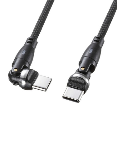 サンワサプライ　USB-C ⇔ USB-Cケーブル [充電 /転送 /1.0m /PD100W /USB2.0] ブラック KUCCP100KAW10BK
