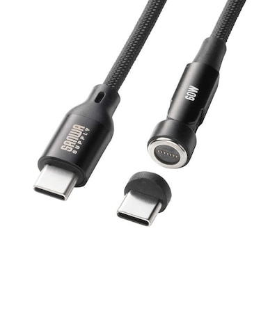 サンワサプライ　USB-C ⇔ USB-Cケーブル [充電 /転送 /1.0m /PD60W /USB2.0] KUCCP60MG10BK