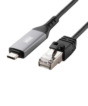サンワサプライ　USB-C ⇔ LAN ケーブル [有線LAN /1.0m /1Gbps対応] ブラック KBSL6CLAN01BK