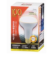 オーム電機　LED電球 レフランプ形 100W相当 E26 電球色 LDR10LWA9