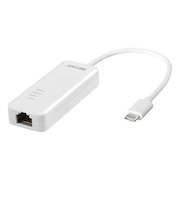 BUFFALO　LAN変換アダプタ [USB-C オス→メス LAN] ホワイト LUA5U3CGTEWH