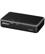 BUFFALO　スイッチングハブ [5ポート /1Giga対応 /ACアダプタ] ブラック LSW7GT5EPL/CBK