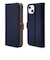 ラスタバナナ　iPhone 14 / 13 薄型手帳ケース サイドマグネット ネイビー×ブラウン 7015IP261BO