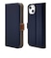 ラスタバナナ　iPhone 14 / 13 薄型手帳ケース サイドマグネット ネイビー×ブラウン 7015IP261BO