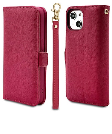 ラスタバナナ　iPhone 14 手帳型ｹｰｽ+ﾊﾝﾄﾞST ﾏｾﾞﾝﾀﾞ 7021IP261BO