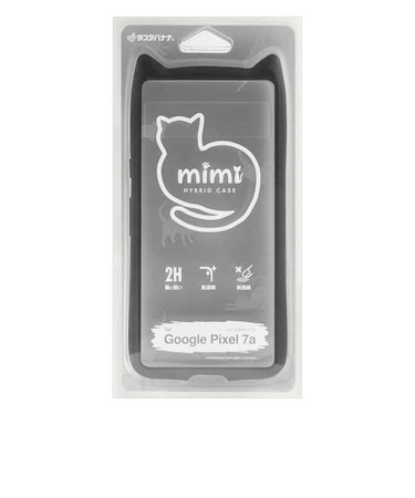 ラスタバナナ　Google Pixel 7a 用 猫耳ケース mimi ブラック 7520PXL7AHB
