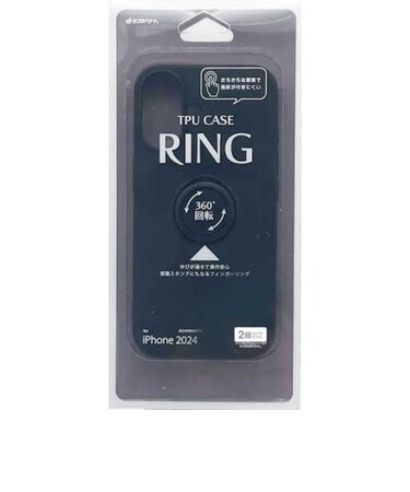 ラスタバナナ　iPhone 16 TPUﾘﾝｸﾞｹｰｽ ﾌﾞﾗｯｸ 8130IP461TPRBK