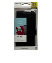 ラスタバナナ Galaxy S25 薄型手帳サイドマグネットケース 衝撃吸収 ブラック×レッド 8738GS25BSMBKR