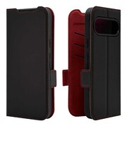 ラスタバナナ Google Pixel 10/10 Pro 薄型手帳サイドマグネットケース ブラック×レッド 9131P10BSMBKR