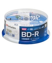VERBATIMJAPAN　長期3年保証 録画用BD-R 20枚ﾊﾟｯｸ ｽﾋﾟﾝﾄﾞﾙ(PB) 1L20SP#PB VBR130RP20SD1B