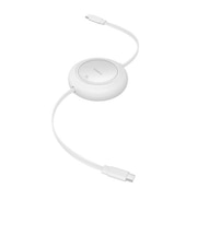 BASEUS　USB-C ⇔ USB-Cケーブル [充電 /転送 /リール～1.0m /PD100W /480Mbps] ムーンホワイト P1036450021100