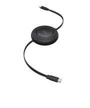 BASEUS　USB-C ⇔ USB-Cケーブル [充電 /転送 /リール～1.0m /PD100W /480Mbps] クラスターブラック P1036450011100