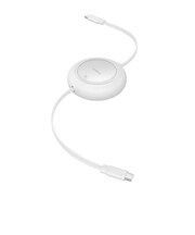 BASEUS　USB-C ⇔ USB-Cケーブル [充電 /転送 /リール～1.5m /PD100W /480Mbps] ムーンホワイト P1036450021301