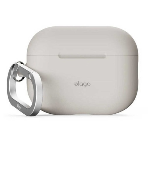 ELAGO　AirPods Pro3 対応シリコンケース SILICONE HANG CASE ストーン EL_A3PCSSCN3