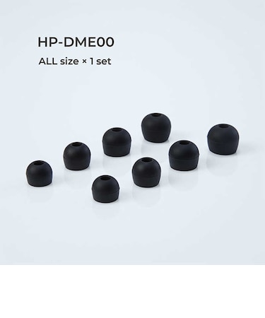 ラディウス　スタンダードモデル ディープマウントイヤーピース (XS・S・ M・ L×各1セット) ブラック HPDME00K
