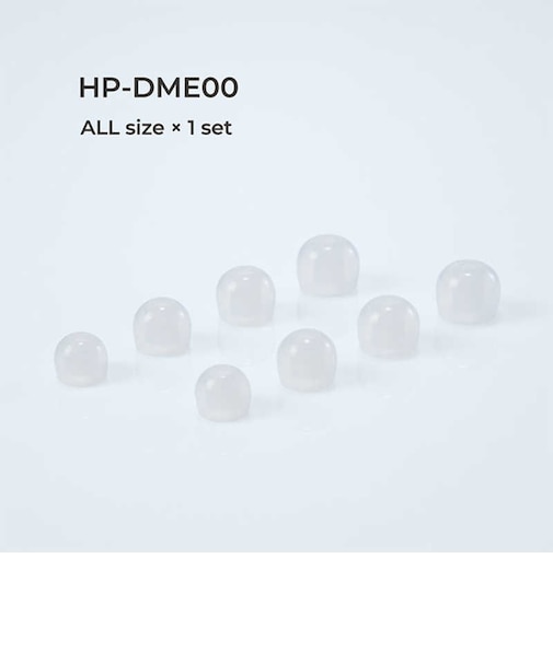 ラディウス　スタンダードモデル ディープマウントイヤーピース (XS・S・M・L×各1セット) クリア HPDME00CL