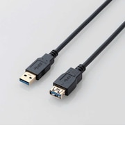 エレコム USB3.0ケーブル/A-A延長タイプ/スタンダード/2m/ブラック USB3E20XBK