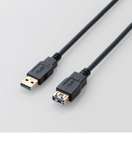 エレコム　USB3.0ケーブル/A-A延長タイプ/スタンダード/2m/ブラック USB3E20XBK