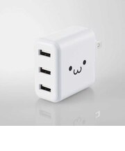 エレコム　AC充電器 スマホ･タブレット用 3.6A出力 USB-Aメス3ポート おまかせ充電搭載 ホワイトフェイス MPAACU12WF