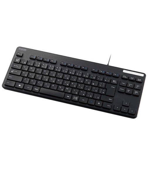エレコム　キーボード 抗菌 (Windows11対応) ［有線 /USB］ ブラック TKFCM107KBK