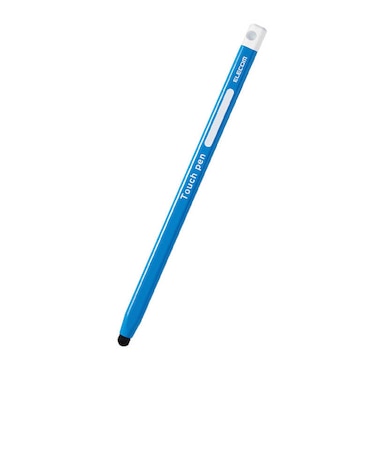 エレコム　〔タッチペン:シリコンタイプ〕 三角型 細軸 ブルー PTPEN02SBU