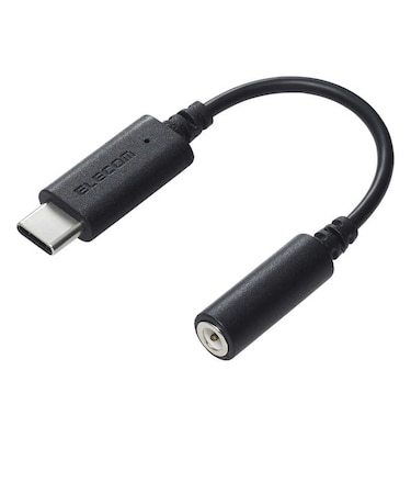 エレコム　変換ケーブル USB Type-C to φ3.5mm ステレオミニジャック DAC搭載 ブラック MPAC35DBK2