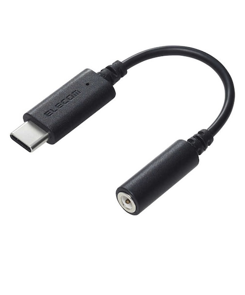 エレコム　変換ケーブル USB Type-C to φ3.5mm ステレオミニジャック DAC搭載 ブラック MPAC35DBK2