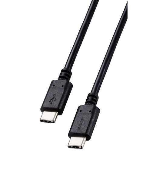 エレコム　タイプC ケーブル USB Type-C to Type-C 1m PD 100W 急速充電  ブラック MPAXCC5P10BK