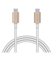 エレコム タイプC ケーブル USB Type-C to Type-C 1m PD 60W 急速充電 断線しにくい スリム耐久ケーブル ゴールド MPAXCCPS10PNGD