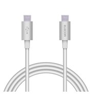 エレコム　タイプC ケーブル USB Type-C to Type-C 1m PD 60W 急速充電 断線しにくい スリム耐久ケーブル シルバー MPAXCCPS10PNSV