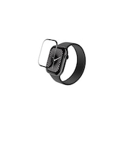 エレコム　アップルウォッチ ガラス フィルム ( Apple Watch Series 10 46mm 対応 ) 全面保護 表面硬度10H 高透明 指紋防止 飛散防止 気泡防止 ブラック AW24AFLGGR