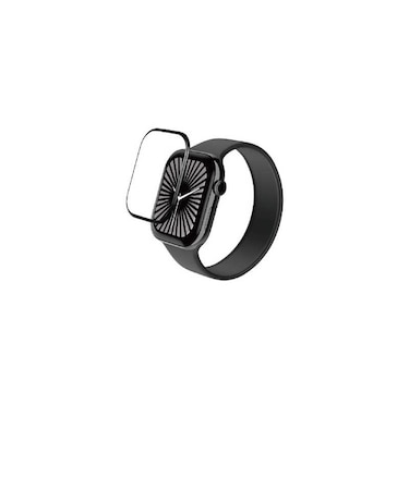 エレコム　アップルウォッチ ガラス フィルム ( Apple Watch Series 10 46mm 対応 ) 全面保護 表面硬度10H 高透明 指紋防止 飛散防止 気泡防止 ブラック AW24AFLGGR